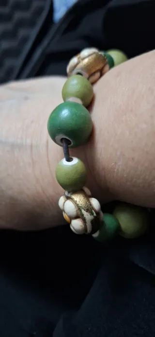 Bracciale Thun con margherite in ceramica