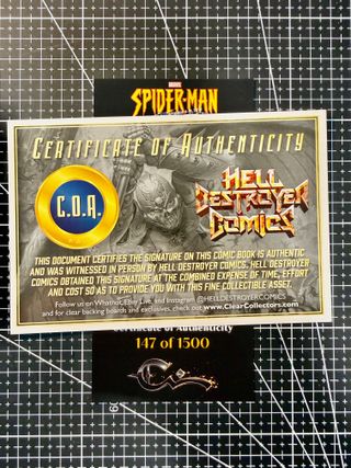 Comic USA SpiderMan ’94 #1 · NYCC Numerado + Firma