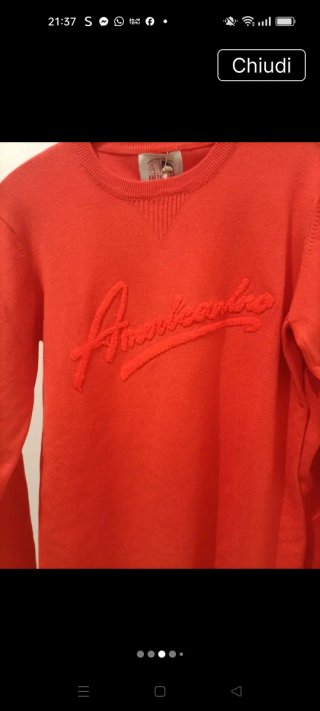 Maglione Americanino rosso tg 12