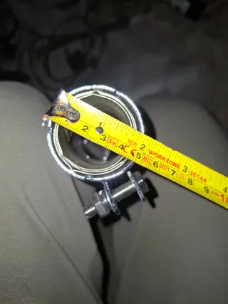 Tubo de escape cromado para moto