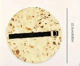 Astuccio porta penne vintage a forma di tortilla