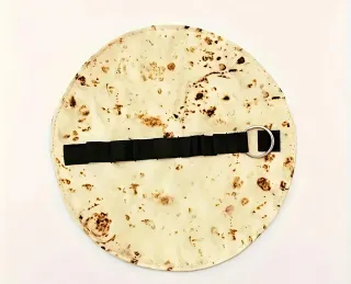 Astuccio porta penne vintage a forma di tortilla