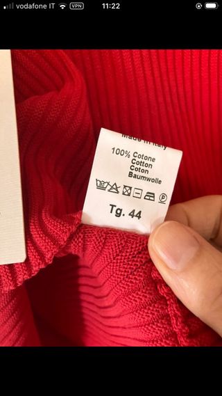 Maglia Peperosa costine maniche corte.