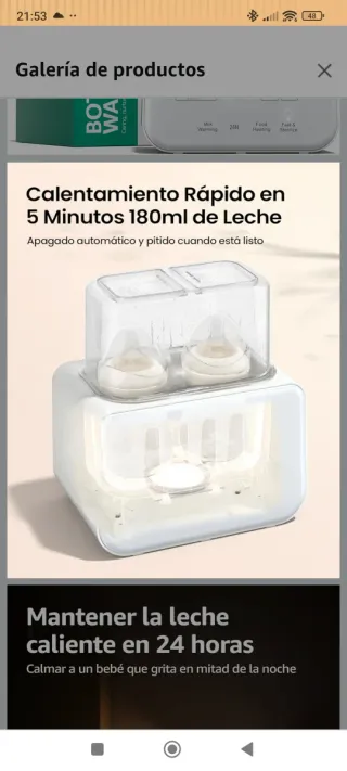 Calienta biberones GROWNSY CremaBlanco