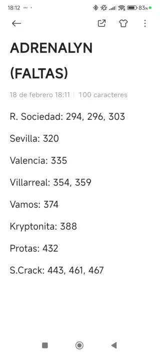 Cambio Cromos Adrenalyn Panini
