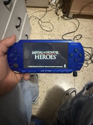 PSP Sony Azul con Cargador y Batería