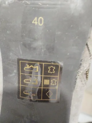 Botines de ante beige/gris