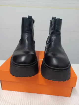 Botines negros plataforma