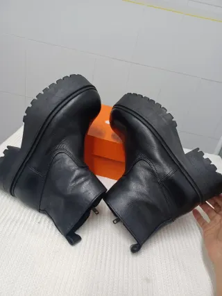 Botines negros plataforma