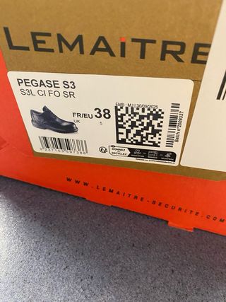 Zapatos seguridad Lemaître puntera acero unisex