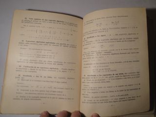 Matemáticas. Tercer Curso de Bachillerato.Año 1954