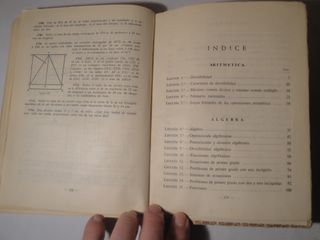 Matemáticas. Tercer Curso de Bachillerato.Año 1954