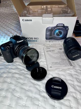 Canon EOS 90D + 2 lentes originales canon