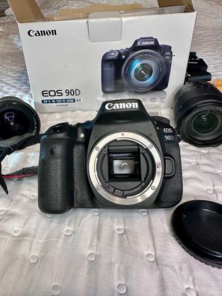 Canon EOS 90D + 2 lentes originales canon