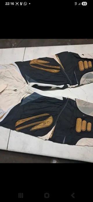 Pantalón Moto T40 Beige/Negro