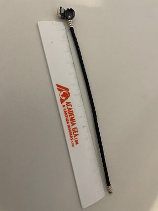 Pulsera Pandora Cuero Trenzado azul oscuro