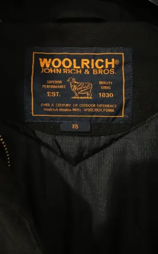 Woolrich parka nera taglia XS