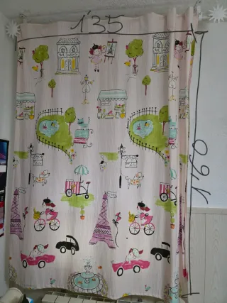 Cortina infantil Paris