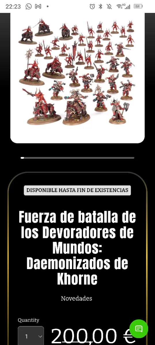 Battleforce Devoradores de Mundos Khorne