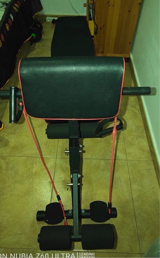 BANCO ABDOMINAL AJUSTABLE COMO NUEVO