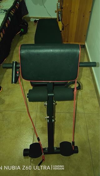 BANCO ABDOMINAL AJUSTABLE COMO NUEVO