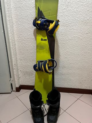 Tabla Snowboard Burton y Botas T42