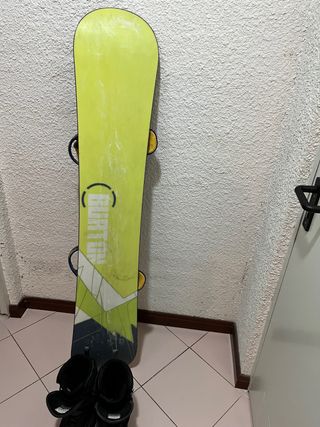 Tabla Snowboard Burton y Botas T42