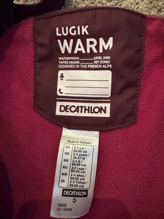 Conjunto de esqui para niñ@s