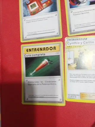 Cartas Pokémon Entrenador (4 unidades)