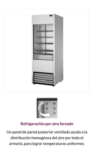 Expositor refrigerado para frutería