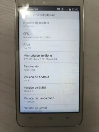 Telefono HUAWEI ASCEND G620S-L01