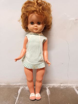 4 muñecas antiguas, peluche vir ref 40, payaso...