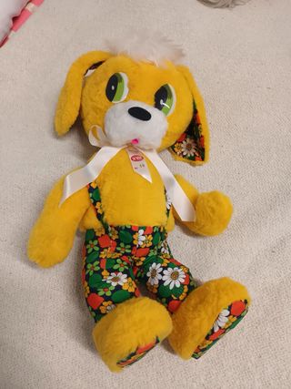 4 muñecas antiguas, peluche vir ref 40, payaso...