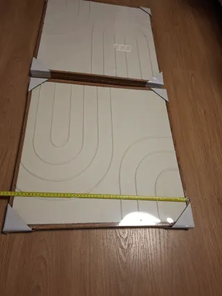 Dos cuadros decorativos 55x55.cm