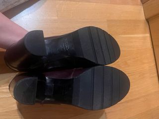 Zapatos de tacón de piel Gloria Ortiz burdeos