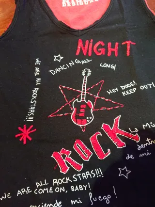 Camiseta tirantes Desigual Rock Noche