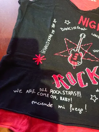 Camiseta tirantes Desigual Rock Noche