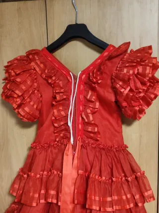Vestido Sevillana Rojo Talla 9