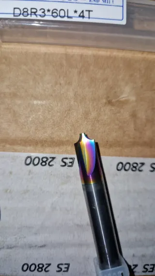 Herramienta chaflanado D8R3*60L*4T