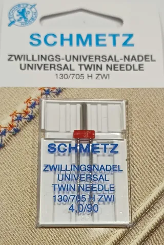 Aguja Gemelas Schmetz Universal 4.0/90