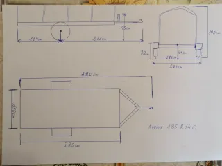 Remolque plataforma reforzado con freno