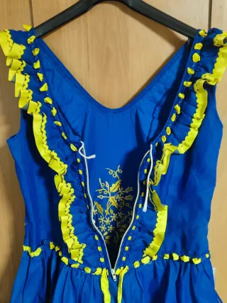 Vestido de sevillana bordado. Talla XL