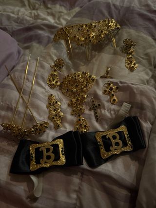 Aderezo Castellonera Oro y Verde