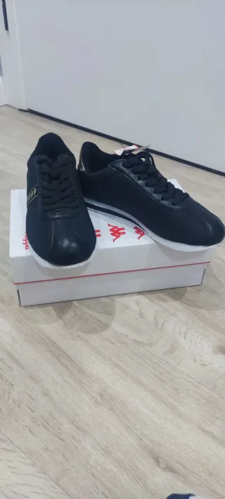 Zapatillas Kappa Mujer Negras y Doradas