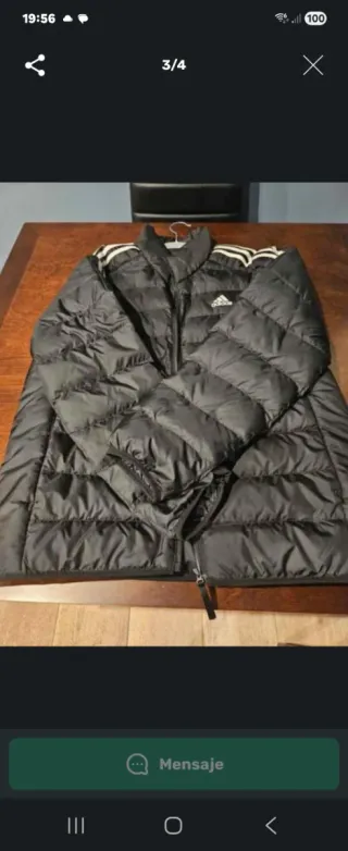 Chaqueta plumífero Adidas negra