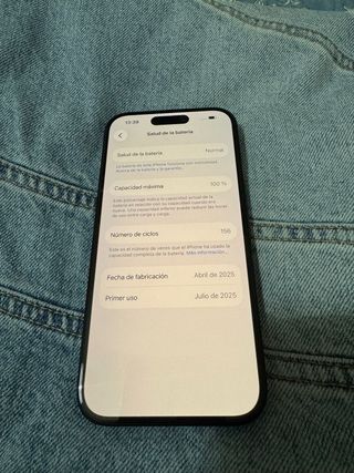 iPhone 16 100% Batería Negro