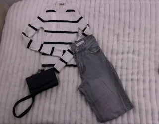 Pack Ropa: Pantalón tejano, jersey y bolso