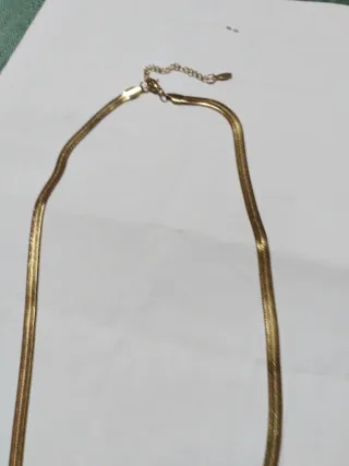 L511 Collana uomo maglia spinata inox oro 50 cm