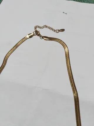 L511 Collana uomo maglia spinata inox oro 50 cm