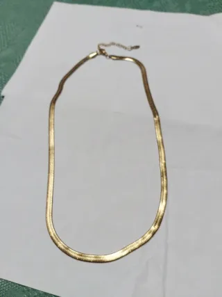 L511 Collana uomo maglia spinata inox oro 50 cm